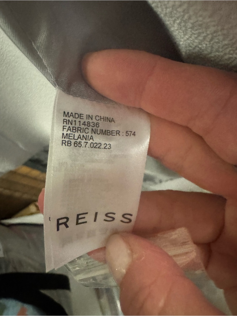 NWT Reiss Melania Fitted High Neck Soft Grey Coat Sz UK 10 / US 6 - Picture 5 of 9